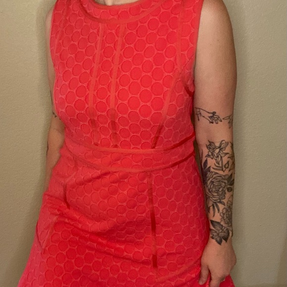 Marc by Marc Jacobs Bright Pink Dress Polka Dot Detail - Picture 2 of 7